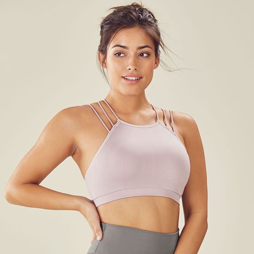 Fabletics Pia Seamless Bra, dusty pink